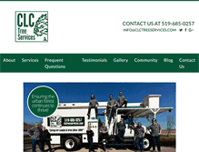 Tablet Screenshot of clctreeservices.com